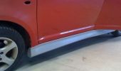 close up, skrterne bliver spartlet p, s der ikke er synlige revner og samlinger.